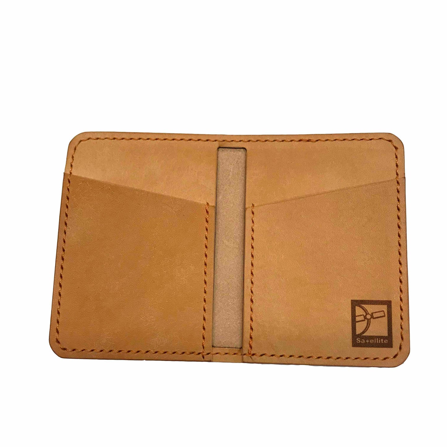 Buff Leather Bifold Wallet