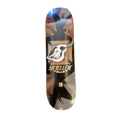 Buffalo Hawk Skateboard (Black/Orange)