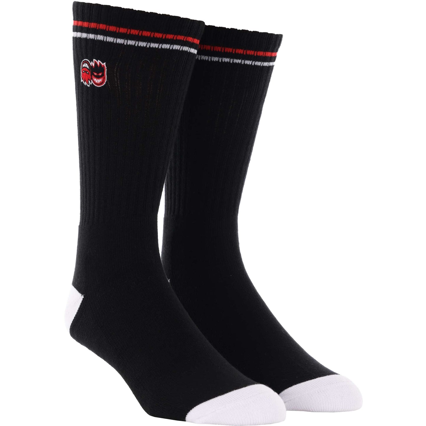 Eternal Embroidered Sock (Black/White/Red)