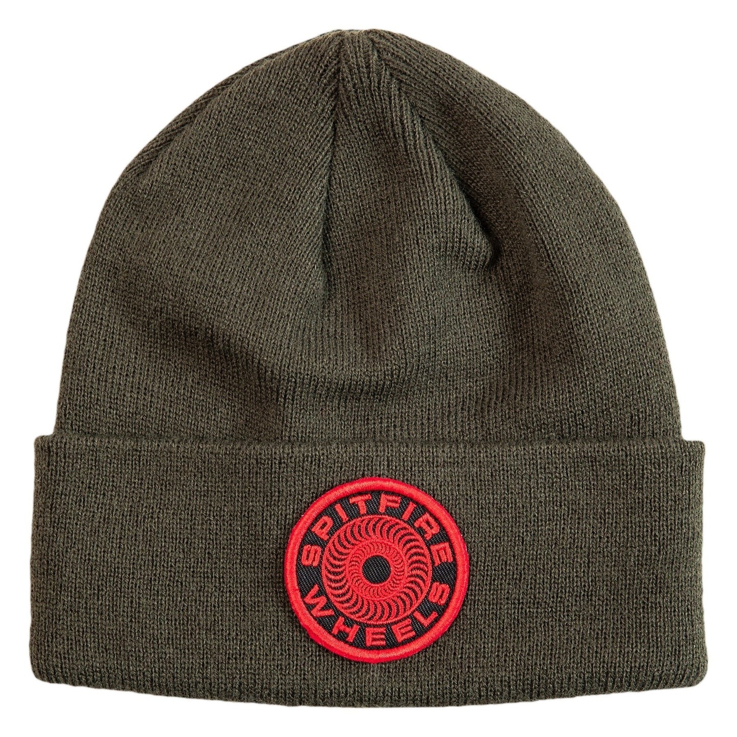 Classic 87' Swirl Patch Beanie (Olive/Red)